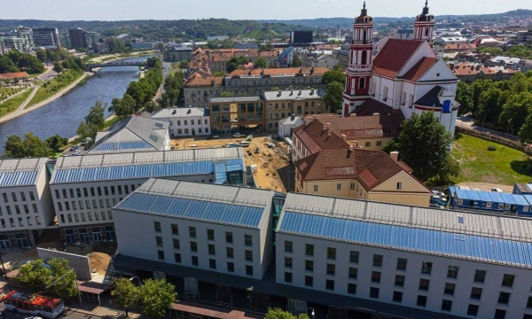 Projektas „Vasario 16-osios“, buvusioje Šv. Jokūbo ligoninės teritorijoje Vilniuje. Vladimiro Ivanovo (VŽ) nuotr.