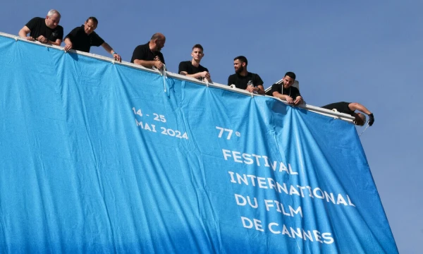 Pasirengimas Kanų kino festivaliui. 2024 m. gegužės 12 d. „Syspeo“ / SIPA / „Scanpix“ nuotr.