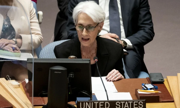 JAV valstybės sekretoriaus pavaduotoja Wendy Sherman. John Minchillo (AP Photo / „Scanpix“) nuotr.