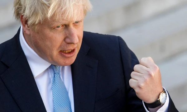Borisas Johnsonas, JK premjeras.  Geoffroy Van Der Hasselt  (AFP / „Scanpix“) nuotr. 