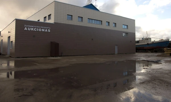 Klaipėdos žuvininkystės produktų aukcionas. Algimanto Kalvaičio nuotr.