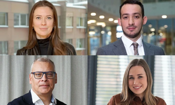 Viktorija Orkinė, „Eika Asset Management“ generalinė direktorė, Efimas Hitereris, „Tewox“ valdytojas, Andrius Barštys, „Capitalica Asset Management“ valdybos pirmininkas, Ieva Vitaitytė, „CBRE Baltics“ rinkos analitikė. VŽ koliažas.