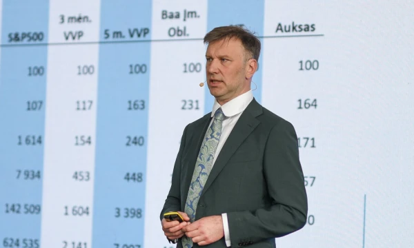 Audrius Balaišis, investicinio fondo „Prudentis“ partneris. Ryčio Galadausko (VŽ) nuotr.