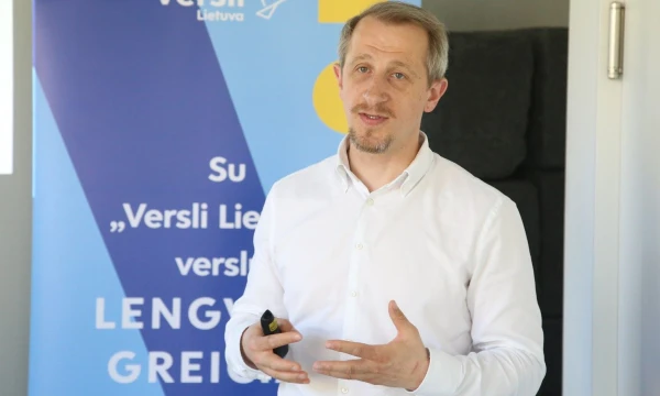Vadimas Ivanovas, „Versli Lietuva“ Tyrimų ir analizės skyriaus vadovas. Vladimiro Ivanovo (VŽ) nuotr.