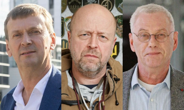 D. Dundulis, J. Ohmanas, R. Lopata (iš dešinės) VŽ montažas