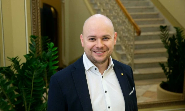 Lukas Jakubonis, Lietuvos banko finansų rinkos plėtros centro vadovas. Juditos Grigelytės (VŽ) nuotr.
