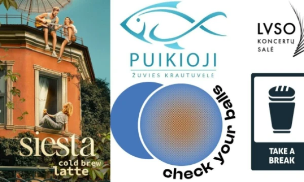 VŽ koliažas iš gegužę registruojamų prekių ženklų.