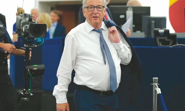 Jeanas Claude’as Junckeris, Europos Komisijos pirmininkas: „Mūsų ES išgyvena, bent jau iš dalies, egzistencinę krizę.“ Vincento Kesslerio („Reuters“ / „Scanpix“) nuotr.