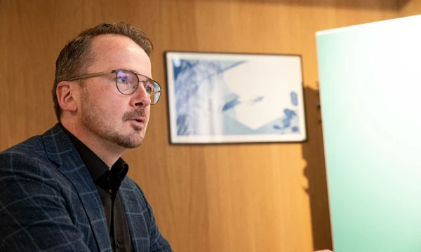 Dirkas Bullmannas, Europos centrinio banko inovacijų komandos vadovas. Vladimiro Ivanovo (VŽ) nuotr.