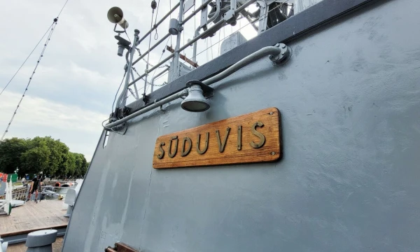 Laivas „Sūduvis“ Klaipėdoje. Jurgitos Andriejauskaitės / BNS nuotr.