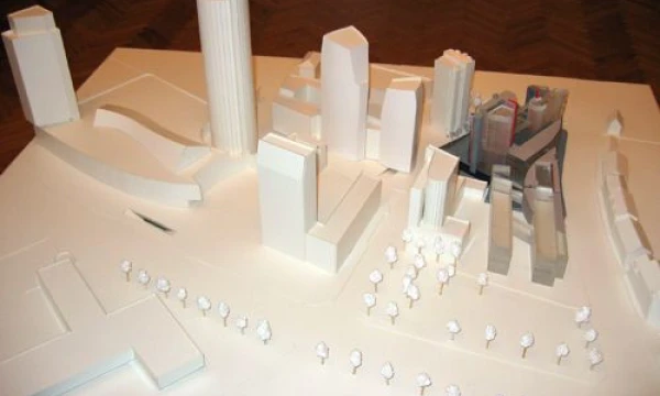 2008 m. architektūriniam konkursui pateiktas maketas. Architektų sąjungos nuotr.