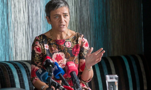 Margrethe Vestager, už prie skaitmeninio amžiaus prisitaikiusią Europą atsakinga vykdomoji Europos Komisijos pirmininko pavaduotoja. Vladimiro Ivanovo (VŽ) Vladimiro Ivanovo (VŽ) nuotr.