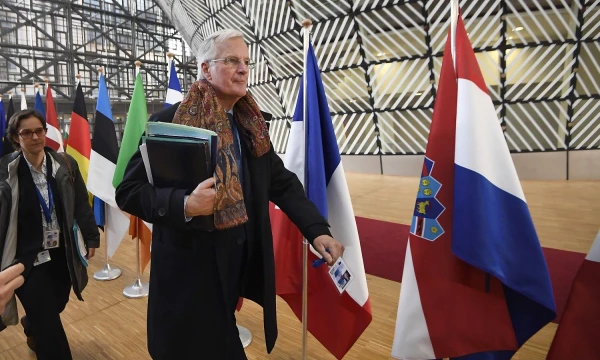 Michelis Barnier, ES vyriausiasis derybininkas „Brexit“ derybose. Dylano Martinezo („Reuters“ / „Scanpix“) nuotr.
