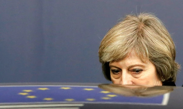 Theresa May, Jungtinės Karalystės premjerė. Yveso Hermano („Reuters“ / „Scanpix“) nuotr.
