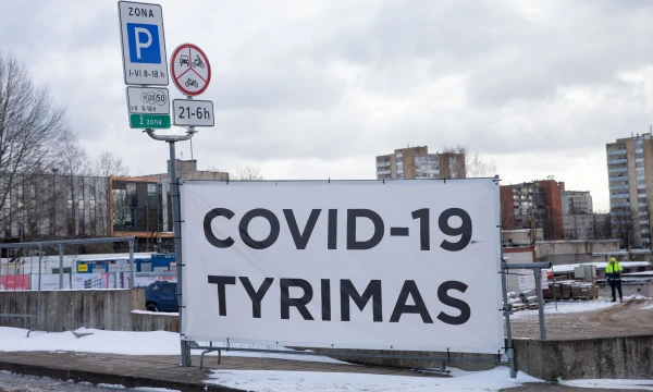 Koronaviruso patikros punktas. Juditos Grigelytės (VŽ) nuotr.