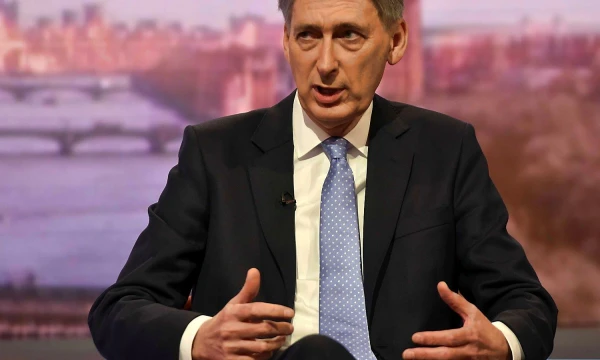 JK iždo kancleris Philipas Hammondas. Jeffo Overso („Reuters“ / „Scanpix“) nuotr.