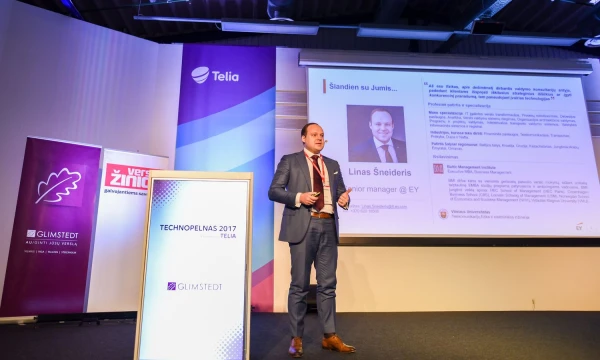 Linas Šneideris, profesinių verslo paslaugų bendrovės EY vyriausiasis darbo grupės vadovas. Ryčio Galadausko (VŽ) nuotr.
