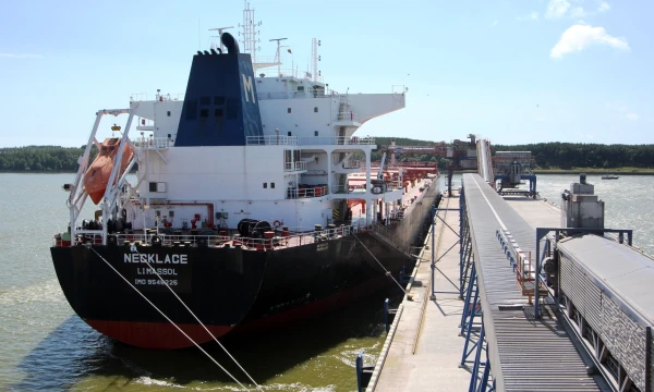 „Post Panamax“ tipo laivas „Necklace“ praėjusią savaitę iš „Begos“ išgabeno didžiausią uosto istorijoje miežių siuntą – 72.500 t.
BENDROVĖS NUOTR. 