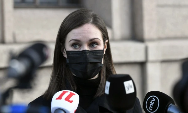 Sanna Marin, Suomijos ministrė pirmininkė. Markku Ulanderio (AFP/„Scanpix“) nuotr.