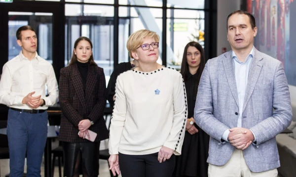 Ingridos Šimonytės rinkimų štabo vadovu tapo Paulius Lukauskas. Luko Balandžio (15min.lt/Scanpix) nuotr.