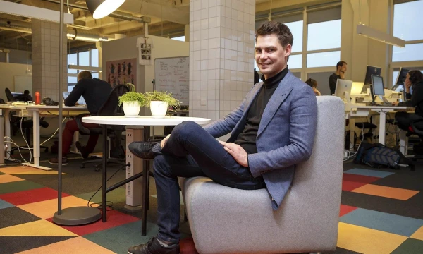 Mantas Mikuckas, drabužių mainų ir prekybos startuolio „Vinted“ vykdomasis direktorius. Vladimiro Ivanovo (VŽ) nuotr.