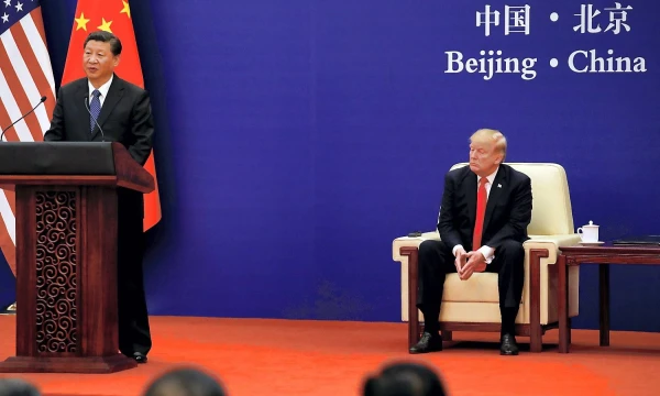 Kinijos ir JAV vadovai Pekine. Jonathano Ernsto („Reuters“ / „Scanpix“) nuotr.