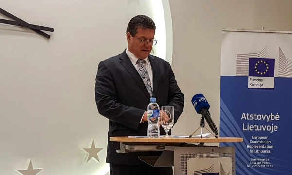 Marošas Šefčovičius, EK pirmininko pavaduotojas Energetikos sąjungai. Naglio Navako (VŽ) nuotr.
