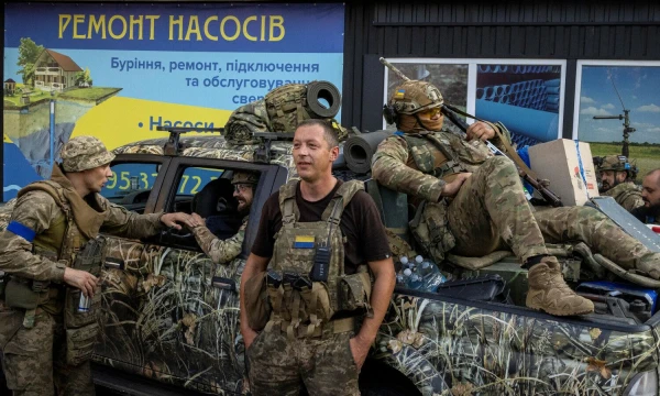 Ukrainos kariai Pokrovske. Thomo Peterio („Reuters“ / „Scanpix“) nuotr.