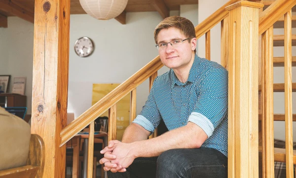 Edmundas Balčikonis sako, kad startuolio įkūrėjai investavo apie 40.000 Eur nuosavų lėšų. Jomis finansuota veikla iki iki akseleravimo programos. Juditos Grigelytės (VŽ) nuotr.