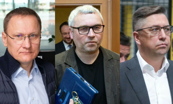 Iš kairės: M. Marcinkevičius, smulkusis VP grupės akcininkas, R. Kuodis, Lietuvos Banko valdybos pirmininko pavaduotojas, A. Janukonis, įmonių grupės ICOR valdybos pirmininkas. VŽ montažas.