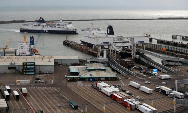 Doverio perkėla, jungianti JK su žemynine Europa. Peterio Nichollso  („Reuters“ / „Scanpix“) nuotr. 