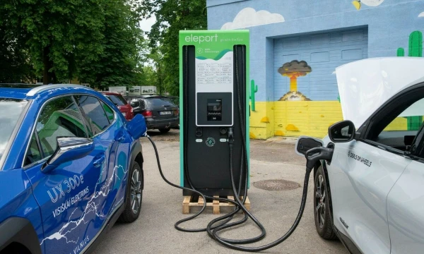 Elektromobilių tinklo „Eleport“ pristatymas. Juditos Grigelytės (VŽ) nuotr.