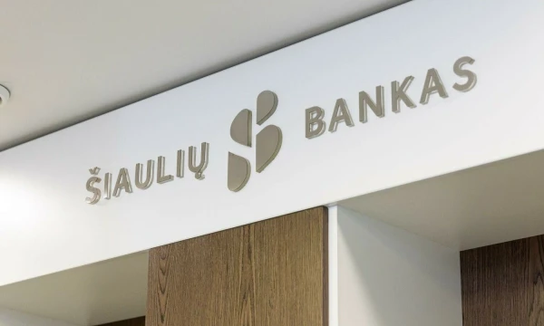 „Šiaulių banko“ iškaba. Juditos Grigelytės (VŽ) nuotr.