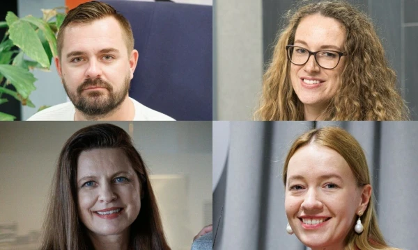 A. Milinavičius, „Baltic Sandbox Ventures“ generalinis partneris, J. Sirutavičienė, „SB Asset Management“ fondų valdytoja, A. Grabinskė, ,,Allianz Lietuva“ generalinė direktorė, J. Preikšaitė, „Women Go Tech“ direktorė. Manopinigai.lt koliažas