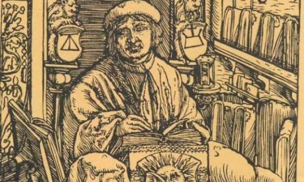 Pranciškus Skorina. Graviūra iš „Būties“ knygos, fragmentas. Praha 1519 m. „wikipedia.org“ nuotr.