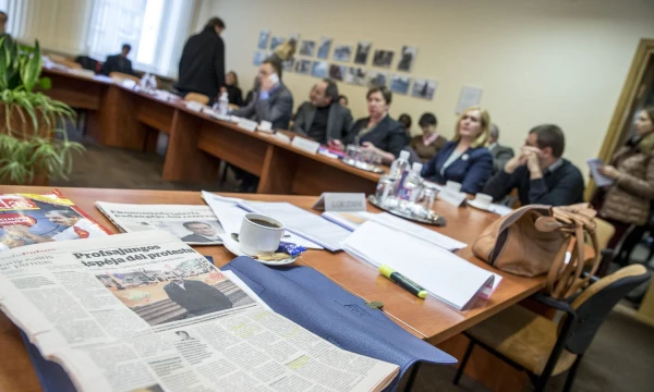 Trišalės tarybos posėdis. Vladimiro Ivanovo (VŽ) nuotr.