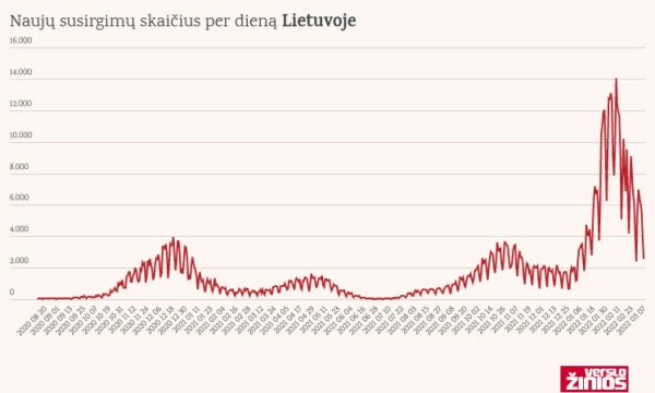 Lietuvos statistikos departamento duomenys. VŽ grafikas.