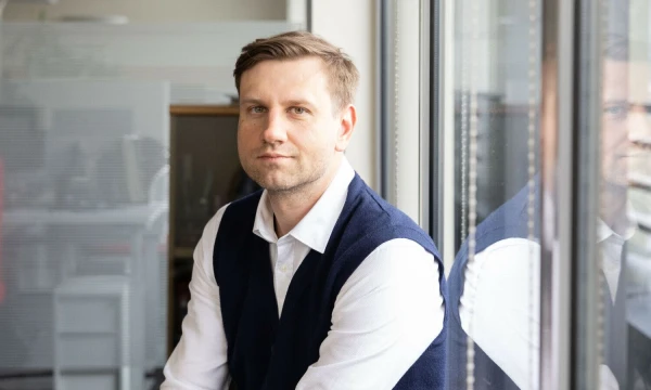 Andrius Šuminas, „Swedbank“ privačiosios bankininkystės departamento direktorius. Juditos Grigelytės (VŽ) nuotr.