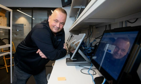 Tadas Vizgirda, programinės ir technologinės įrangos kūrimo UAB „Shift4 Payments Lithuania“ vadovas. Juditos Grigelytės (VŽ) nuotr.