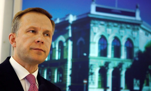 Ilmaras Rimševičius, Latvijos centrinio banko vadovas, įtariamas mažiausiai 100.000 Eur kyšio ėmimu arba reikalavimu. Into Kalninio („Reuters“ / „Scanpix“) nuotr.