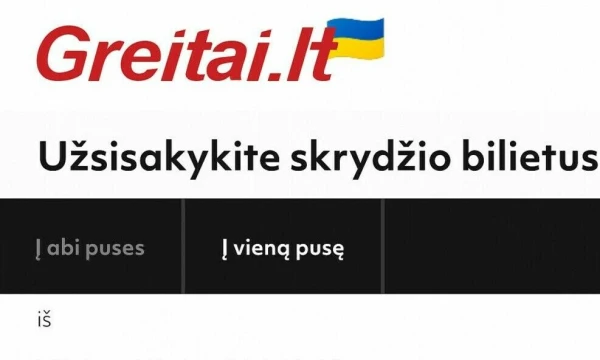 Greitai.lt ekrano nuotrauka. Vladimiro Ivanovo (VŽ) nuotr.