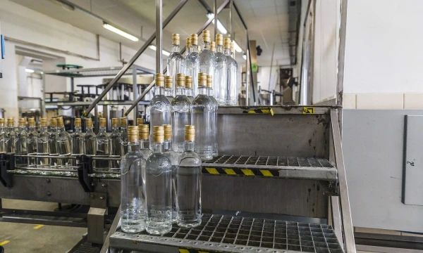 Stipriųjų alkoholinių gėrimų gamybos AB „Vilniaus degtinė“  Vilniuje. Viena pagrindinių aukštos infliacijos priežasčių 2017 m. buvo alkoholio akcizų didinimas. Vladimiro Ivanovo (VŽ) nuotr.