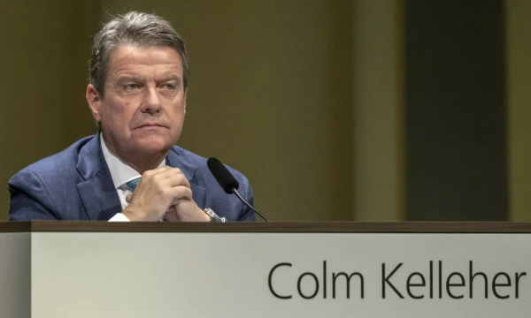 UBS valdybos pirmininkas Colmas Kelleheris. Georgio Kefalo („Keystone“ / AP / „Scanpix“) nuotr.
