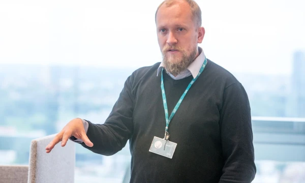 Valdas Lopeta, buvęs DNB banko komunikacijos vadovas, stojo už prekybos tinklo „Lild Lietuva“ korporatyvinių reikalų ir komunikacijos departamento vairo. Juditos Grigelytės (VŽ) nuotr.