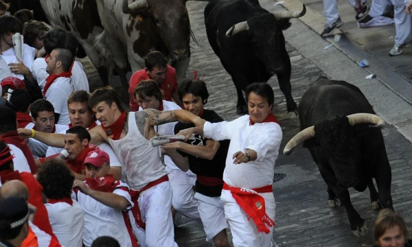 Dėl COVID-19 pandemijos San Fermino festivalis šįmet nevyks. Eloy Alonso ("Reuters"/"Scanpix") nuotr. 