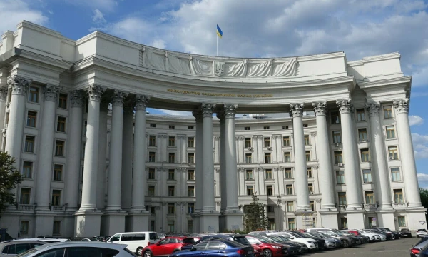 Ukrainos užsienio reikalų ministerija. Friedemanno Kohlerio („dpa“ / „Scanpix“) nuotr.