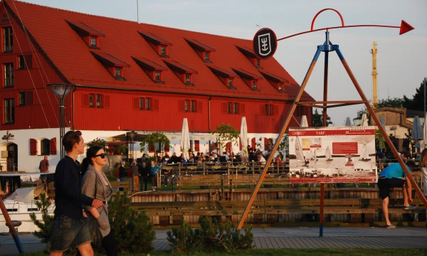 Kavinė „Pilies uostas“ Kruzinių laivų terminale. Mildos Ancevičės nuotr.