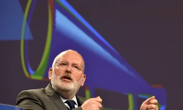 Fransas Timmermansas, Europos Komisijos vicepirmininkas. Ericas Vidalis (Reuters / Scanpix) nuotr.