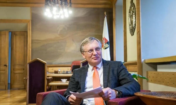 Prof., habil. dr. Artūras Žukauskas, Vilniaus universiteto rektorius. Juditos Grigelytės (VŽ) nuotr.