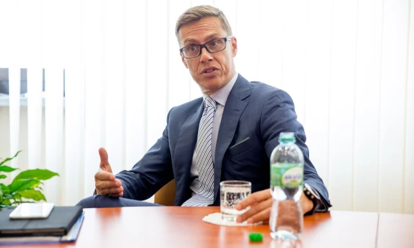 Europos investicijų banko (EIB) viceprezidentas Alexanderis Stubbas. Vladimiro Ivanovo (VŽ) nuotr.
